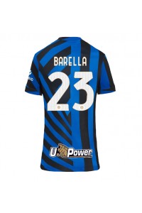 Inter Milan Nicolo Barella #23 Fotballdrakt Hjemme Klær Dame 2024-25 Korte ermer